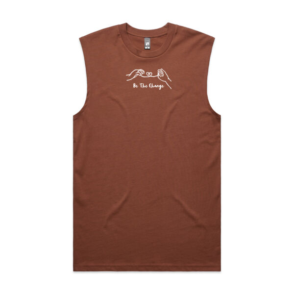 Be The Change - Tank Top - White Logo Thumbnail